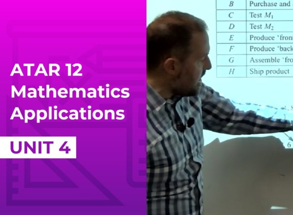 Yr 12 ATAR – Mathematics Applications – Unit 4