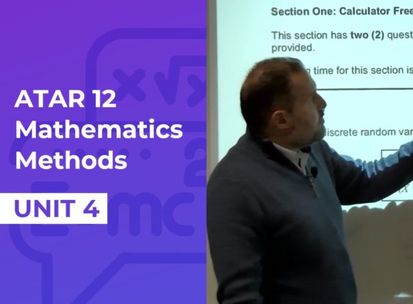 Yr 12 ATAR – Mathematics Methods – Unit 4